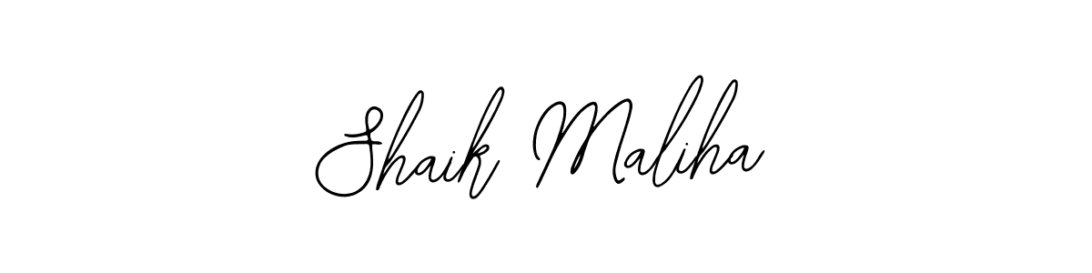 Also we have Shaik Maliha name is the best signature style. Create professional handwritten signature collection using Bearetta-2O07w autograph style. Shaik Maliha signature style 12 images and pictures png
