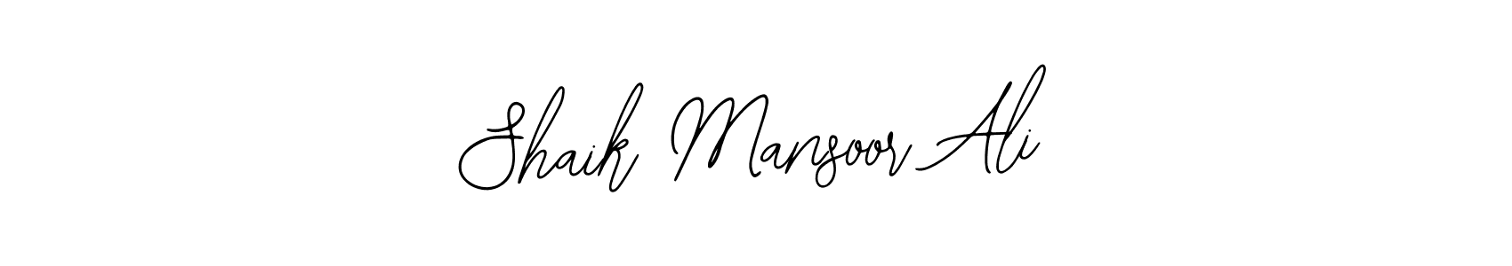 It looks lik you need a new signature style for name Shaik Mansoor Ali. Design unique handwritten (Bearetta-2O07w) signature with our free signature maker in just a few clicks. Shaik Mansoor Ali signature style 12 images and pictures png