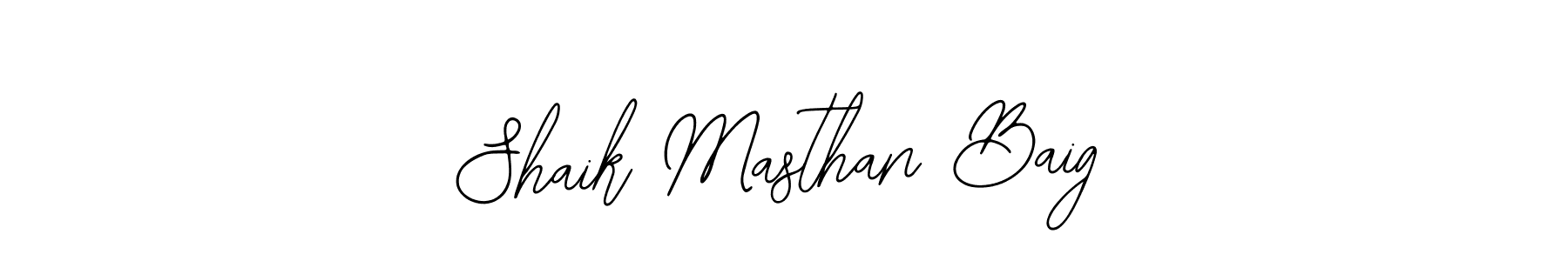 Make a beautiful signature design for name Shaik Masthan Baig. Use this online signature maker to create a handwritten signature for free. Shaik Masthan Baig signature style 12 images and pictures png