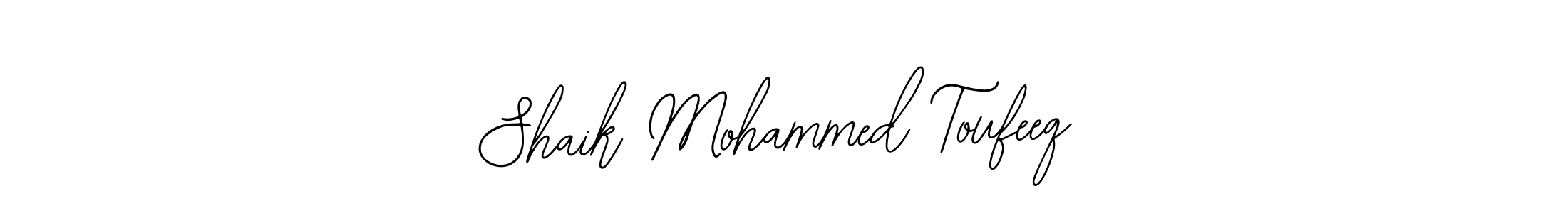 See photos of Shaik Mohammed Toufeeq official signature by Spectra . Check more albums & portfolios. Read reviews & check more about Bearetta-2O07w font. Shaik Mohammed Toufeeq signature style 12 images and pictures png