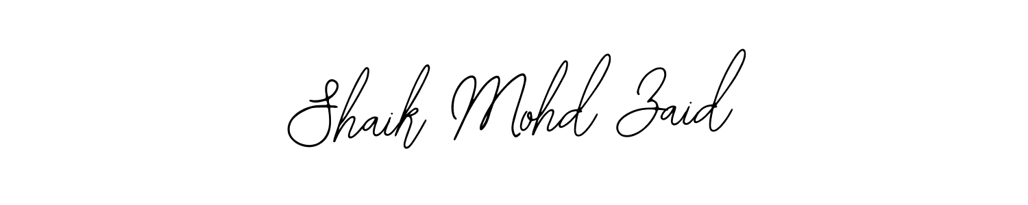 Also You can easily find your signature by using the search form. We will create Shaik Mohd Zaid name handwritten signature images for you free of cost using Bearetta-2O07w sign style. Shaik Mohd Zaid signature style 12 images and pictures png
