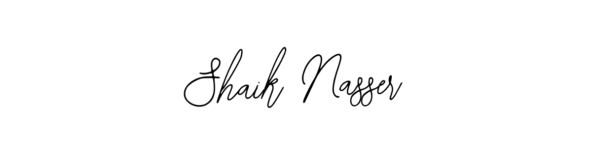 You should practise on your own different ways (Bearetta-2O07w) to write your name (Shaik Nasser) in signature. don't let someone else do it for you. Shaik Nasser signature style 12 images and pictures png