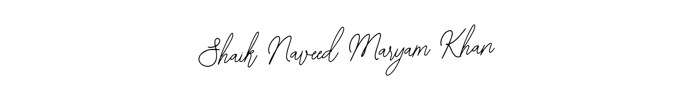 Make a beautiful signature design for name Shaik Naveed Maryam Khan. Use this online signature maker to create a handwritten signature for free. Shaik Naveed Maryam Khan signature style 12 images and pictures png