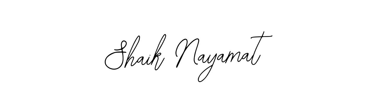 Bearetta-2O07w is a professional signature style that is perfect for those who want to add a touch of class to their signature. It is also a great choice for those who want to make their signature more unique. Get Shaik Nayamat name to fancy signature for free. Shaik Nayamat signature style 12 images and pictures png