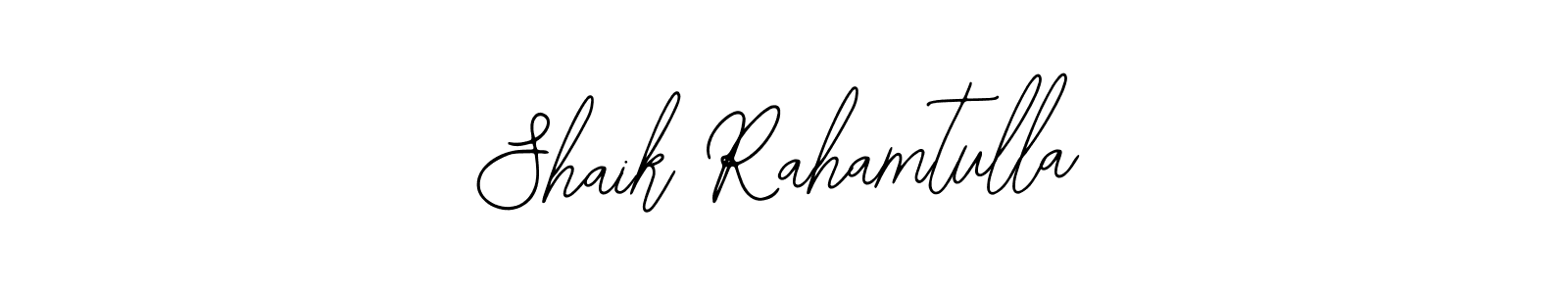 Design your own signature with our free online signature maker. With this signature software, you can create a handwritten (Bearetta-2O07w) signature for name Shaik Rahamtulla. Shaik Rahamtulla signature style 12 images and pictures png