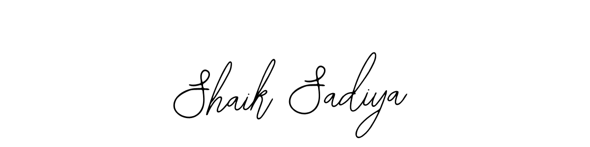 Create a beautiful signature design for name Shaik Sadiya. With this signature (Bearetta-2O07w) fonts, you can make a handwritten signature for free. Shaik Sadiya signature style 12 images and pictures png