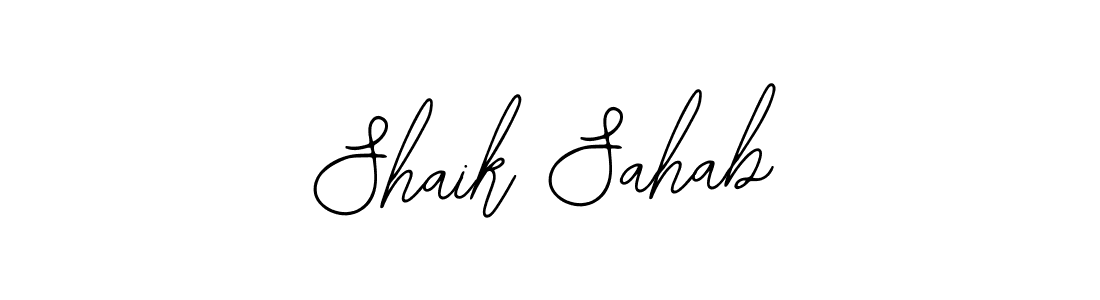 Also we have Shaik Sahab name is the best signature style. Create professional handwritten signature collection using Bearetta-2O07w autograph style. Shaik Sahab signature style 12 images and pictures png