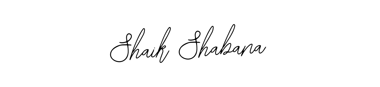 Use a signature maker to create a handwritten signature online. With this signature software, you can design (Bearetta-2O07w) your own signature for name Shaik Shabana. Shaik Shabana signature style 12 images and pictures png