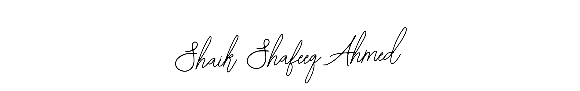 Also You can easily find your signature by using the search form. We will create Shaik Shafeeq Ahmed name handwritten signature images for you free of cost using Bearetta-2O07w sign style. Shaik Shafeeq Ahmed signature style 12 images and pictures png
