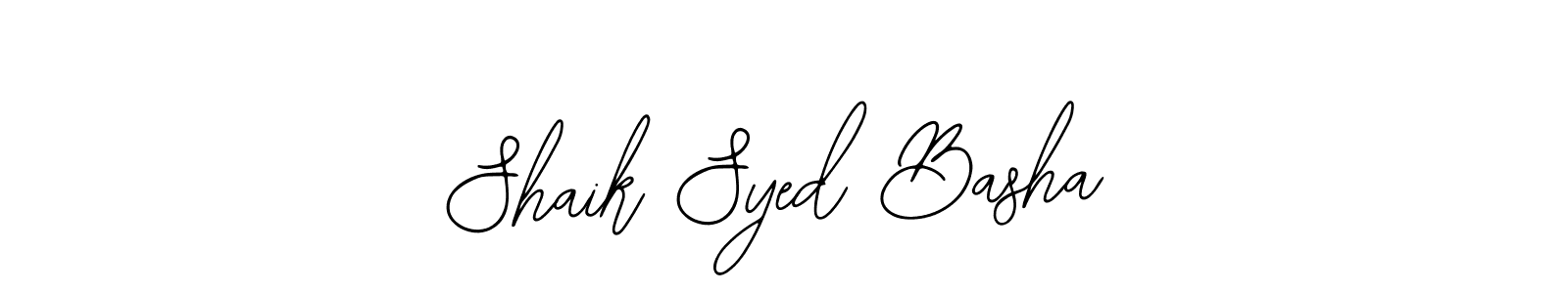 How to make Shaik Syed Basha name signature. Use Bearetta-2O07w style for creating short signs online. This is the latest handwritten sign. Shaik Syed Basha signature style 12 images and pictures png