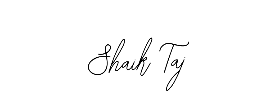 Shaik Taj stylish signature style. Best Handwritten Sign (Bearetta-2O07w) for my name. Handwritten Signature Collection Ideas for my name Shaik Taj. Shaik Taj signature style 12 images and pictures png