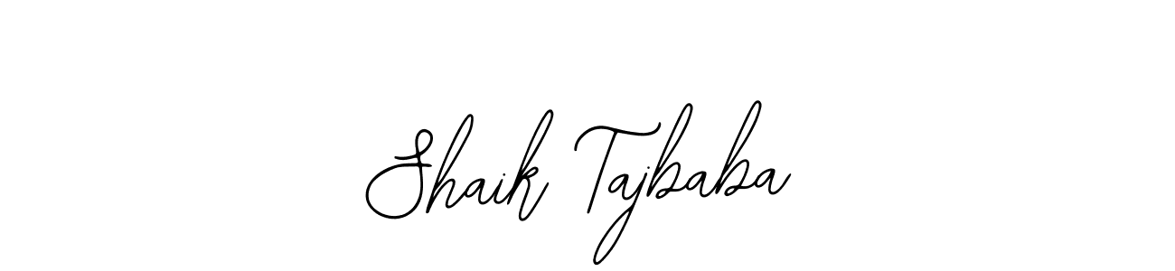 Use a signature maker to create a handwritten signature online. With this signature software, you can design (Bearetta-2O07w) your own signature for name Shaik Tajbaba. Shaik Tajbaba signature style 12 images and pictures png
