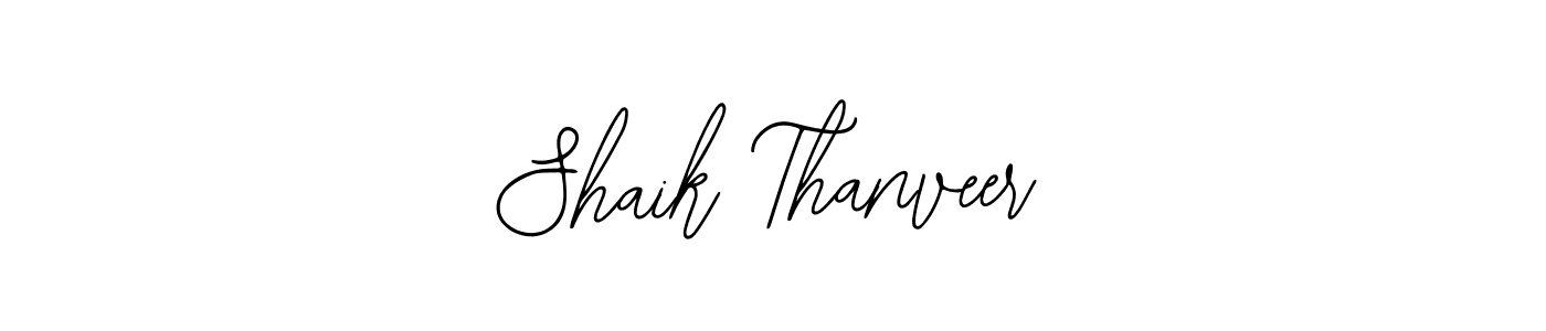 Make a beautiful signature design for name Shaik Thanveer. With this signature (Bearetta-2O07w) style, you can create a handwritten signature for free. Shaik Thanveer signature style 12 images and pictures png