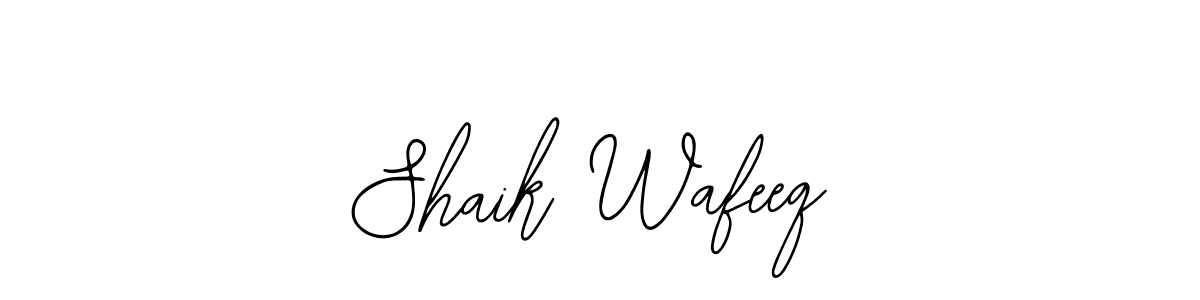 Make a beautiful signature design for name Shaik Wafeeq. Use this online signature maker to create a handwritten signature for free. Shaik Wafeeq signature style 12 images and pictures png