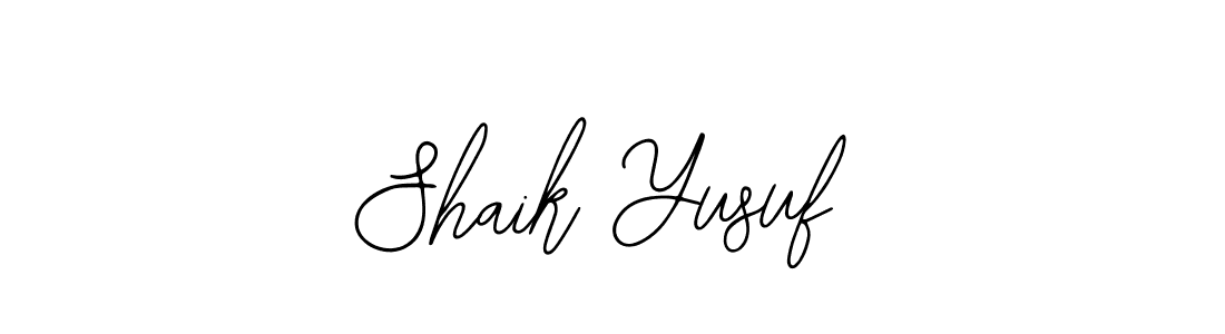 if you are searching for the best signature style for your name Shaik Yusuf. so please give up your signature search. here we have designed multiple signature styles  using Bearetta-2O07w. Shaik Yusuf signature style 12 images and pictures png