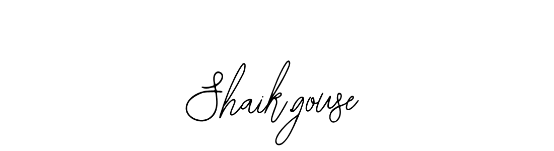 Make a beautiful signature design for name Shaik.gouse. With this signature (Bearetta-2O07w) style, you can create a handwritten signature for free. Shaik.gouse signature style 12 images and pictures png