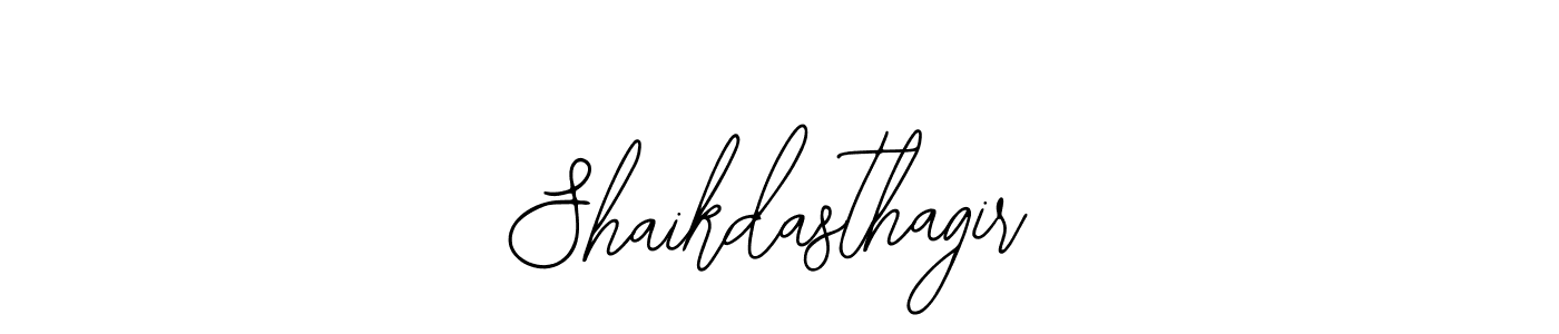 How to make Shaikdasthagir signature? Bearetta-2O07w is a professional autograph style. Create handwritten signature for Shaikdasthagir name. Shaikdasthagir signature style 12 images and pictures png