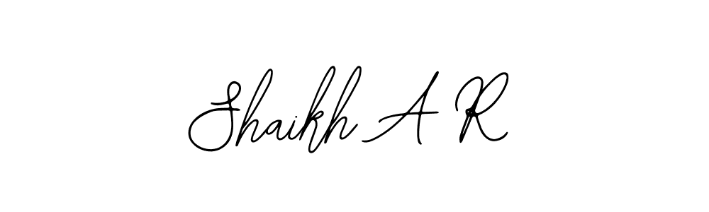 How to Draw Shaikh A R signature style? Bearetta-2O07w is a latest design signature styles for name Shaikh A R. Shaikh A R signature style 12 images and pictures png