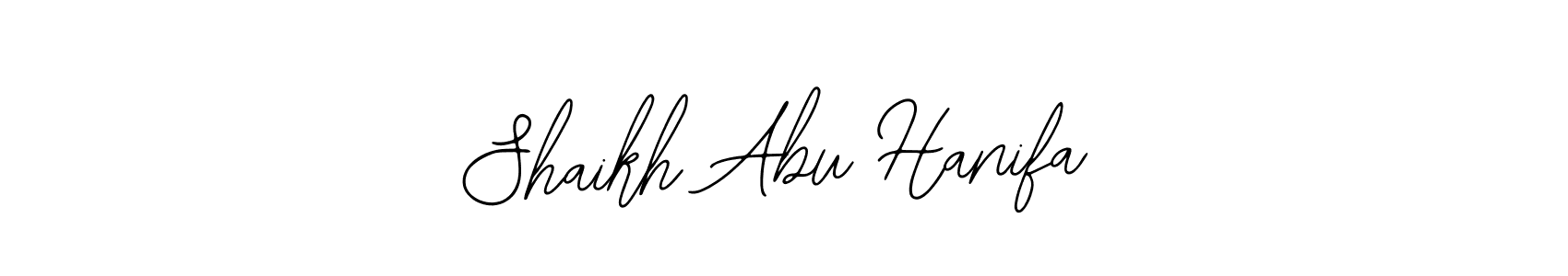 How to Draw Shaikh Abu Hanifa signature style? Bearetta-2O07w is a latest design signature styles for name Shaikh Abu Hanifa. Shaikh Abu Hanifa signature style 12 images and pictures png