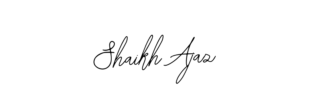 Also You can easily find your signature by using the search form. We will create Shaikh Ajaz name handwritten signature images for you free of cost using Bearetta-2O07w sign style. Shaikh Ajaz signature style 12 images and pictures png