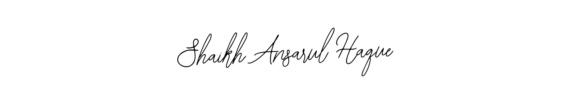 You should practise on your own different ways (Bearetta-2O07w) to write your name (Shaikh Ansarul Haque) in signature. don't let someone else do it for you. Shaikh Ansarul Haque signature style 12 images and pictures png