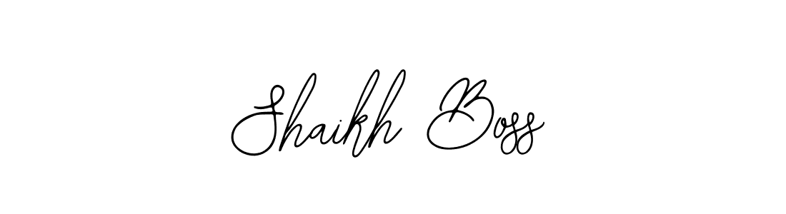 Make a beautiful signature design for name Shaikh Boss. With this signature (Bearetta-2O07w) style, you can create a handwritten signature for free. Shaikh Boss signature style 12 images and pictures png