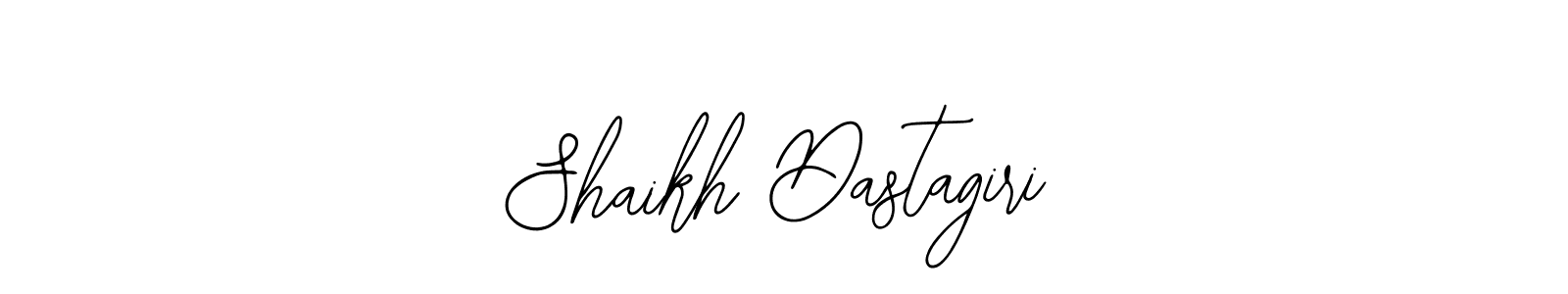 How to make Shaikh Dastagiri name signature. Use Bearetta-2O07w style for creating short signs online. This is the latest handwritten sign. Shaikh Dastagiri signature style 12 images and pictures png