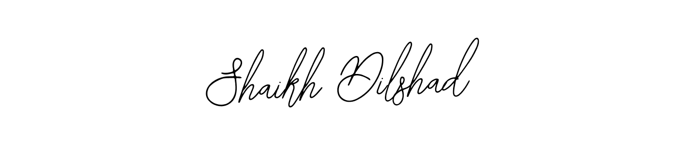 You should practise on your own different ways (Bearetta-2O07w) to write your name (Shaikh Dilshad) in signature. don't let someone else do it for you. Shaikh Dilshad signature style 12 images and pictures png