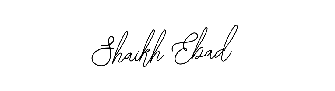 Also we have Shaikh Ebad name is the best signature style. Create professional handwritten signature collection using Bearetta-2O07w autograph style. Shaikh Ebad signature style 12 images and pictures png
