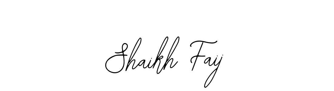 Shaikh Faij stylish signature style. Best Handwritten Sign (Bearetta-2O07w) for my name. Handwritten Signature Collection Ideas for my name Shaikh Faij. Shaikh Faij signature style 12 images and pictures png