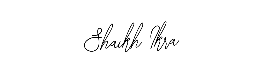 Create a beautiful signature design for name Shaikh Ikra. With this signature (Bearetta-2O07w) fonts, you can make a handwritten signature for free. Shaikh Ikra signature style 12 images and pictures png