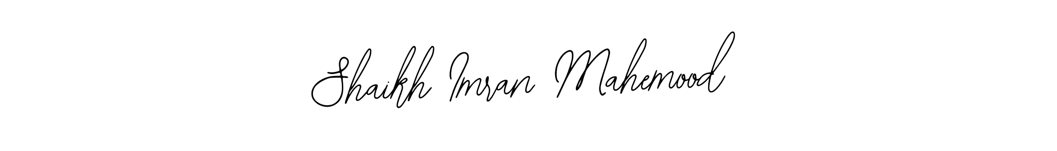 How to make Shaikh Imran Mahemood name signature. Use Bearetta-2O07w style for creating short signs online. This is the latest handwritten sign. Shaikh Imran Mahemood signature style 12 images and pictures png