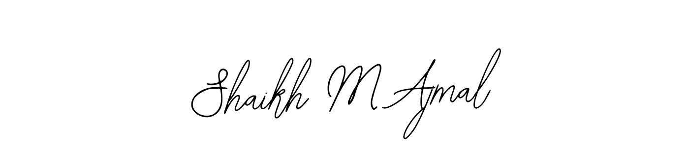 Also we have Shaikh M Ajmal name is the best signature style. Create professional handwritten signature collection using Bearetta-2O07w autograph style. Shaikh M Ajmal signature style 12 images and pictures png