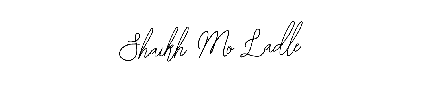 How to Draw Shaikh Mo Ladle signature style? Bearetta-2O07w is a latest design signature styles for name Shaikh Mo Ladle. Shaikh Mo Ladle signature style 12 images and pictures png