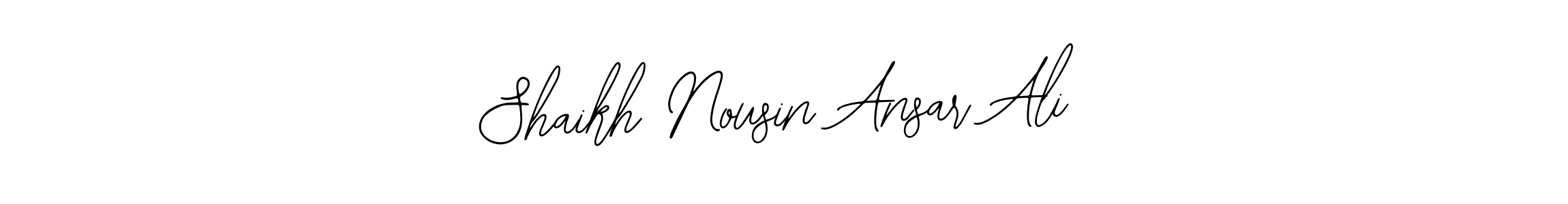 How to make Shaikh Nousin Ansar Ali name signature. Use Bearetta-2O07w style for creating short signs online. This is the latest handwritten sign. Shaikh Nousin Ansar Ali signature style 12 images and pictures png