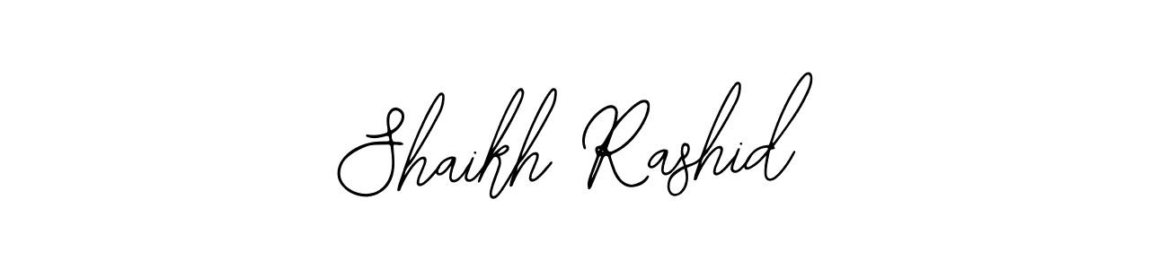 if you are searching for the best signature style for your name Shaikh Rashid. so please give up your signature search. here we have designed multiple signature styles  using Bearetta-2O07w. Shaikh Rashid signature style 12 images and pictures png