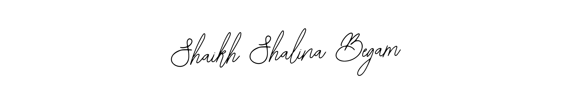 Also You can easily find your signature by using the search form. We will create Shaikh Shalina Begam name handwritten signature images for you free of cost using Bearetta-2O07w sign style. Shaikh Shalina Begam signature style 12 images and pictures png