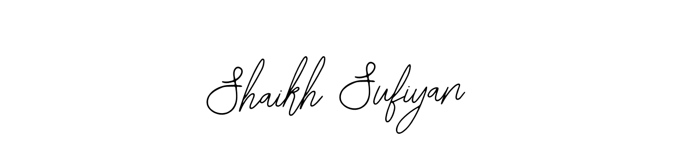 Design your own signature with our free online signature maker. With this signature software, you can create a handwritten (Bearetta-2O07w) signature for name Shaikh Sufiyan. Shaikh Sufiyan signature style 12 images and pictures png