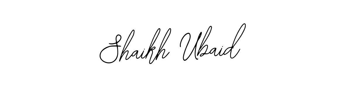 Make a beautiful signature design for name Shaikh Ubaid. With this signature (Bearetta-2O07w) style, you can create a handwritten signature for free. Shaikh Ubaid signature style 12 images and pictures png