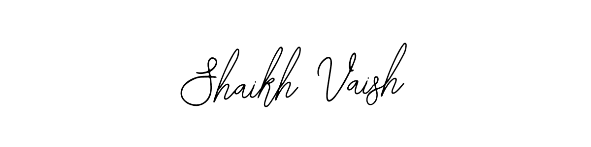 Also we have Shaikh Vaish name is the best signature style. Create professional handwritten signature collection using Bearetta-2O07w autograph style. Shaikh Vaish signature style 12 images and pictures png