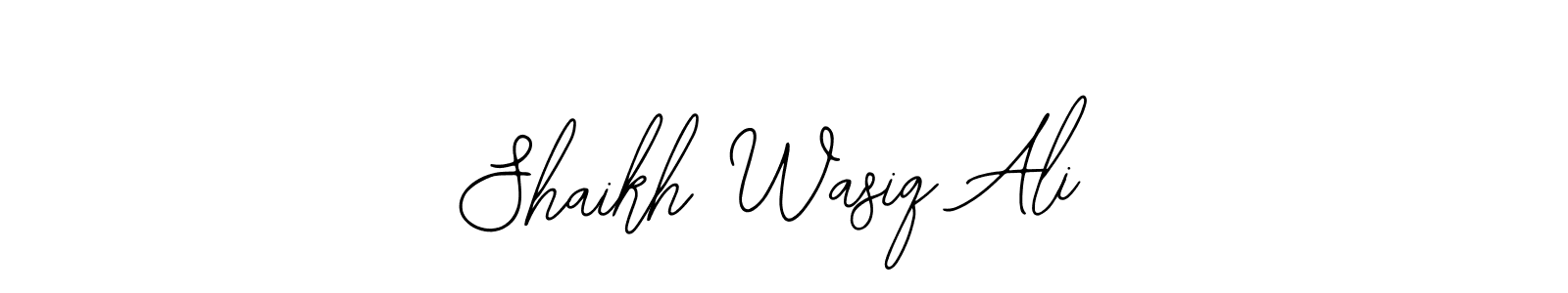 It looks lik you need a new signature style for name Shaikh Wasiq Ali. Design unique handwritten (Bearetta-2O07w) signature with our free signature maker in just a few clicks. Shaikh Wasiq Ali signature style 12 images and pictures png