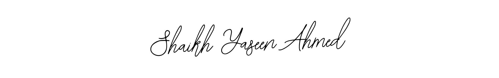 Make a beautiful signature design for name Shaikh Yaseen Ahmed. Use this online signature maker to create a handwritten signature for free. Shaikh Yaseen Ahmed signature style 12 images and pictures png
