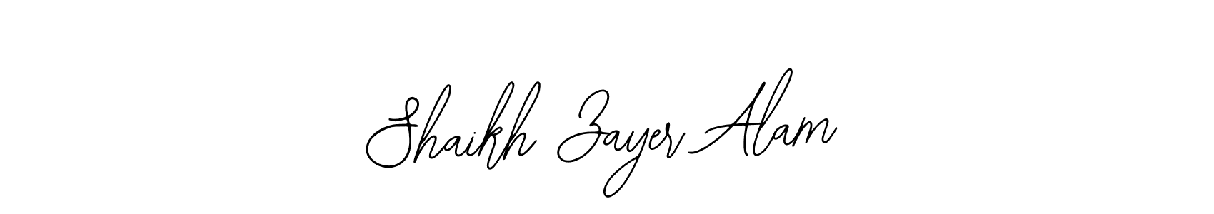 Bearetta-2O07w is a professional signature style that is perfect for those who want to add a touch of class to their signature. It is also a great choice for those who want to make their signature more unique. Get Shaikh Zayer Alam name to fancy signature for free. Shaikh Zayer Alam signature style 12 images and pictures png