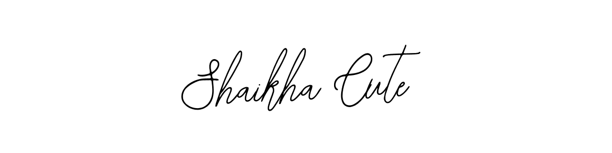 Use a signature maker to create a handwritten signature online. With this signature software, you can design (Bearetta-2O07w) your own signature for name Shaikha Cute. Shaikha Cute signature style 12 images and pictures png