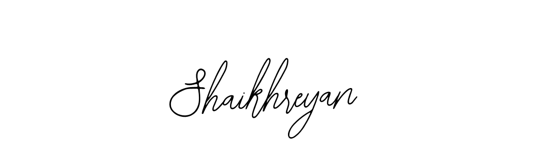 Similarly Bearetta-2O07w is the best handwritten signature design. Signature creator online .You can use it as an online autograph creator for name Shaikhreyan. Shaikhreyan signature style 12 images and pictures png