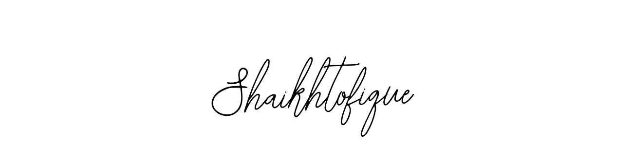 How to Draw Shaikhtofique signature style? Bearetta-2O07w is a latest design signature styles for name Shaikhtofique. Shaikhtofique signature style 12 images and pictures png