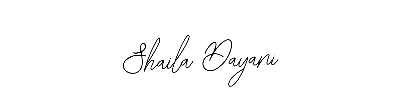 How to make Shaila Dayani signature? Bearetta-2O07w is a professional autograph style. Create handwritten signature for Shaila Dayani name. Shaila Dayani signature style 12 images and pictures png