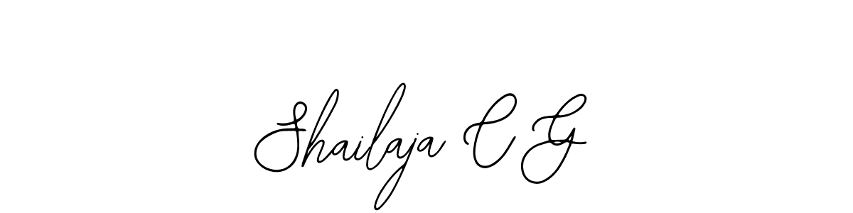 Design your own signature with our free online signature maker. With this signature software, you can create a handwritten (Bearetta-2O07w) signature for name Shailaja C G. Shailaja C G signature style 12 images and pictures png