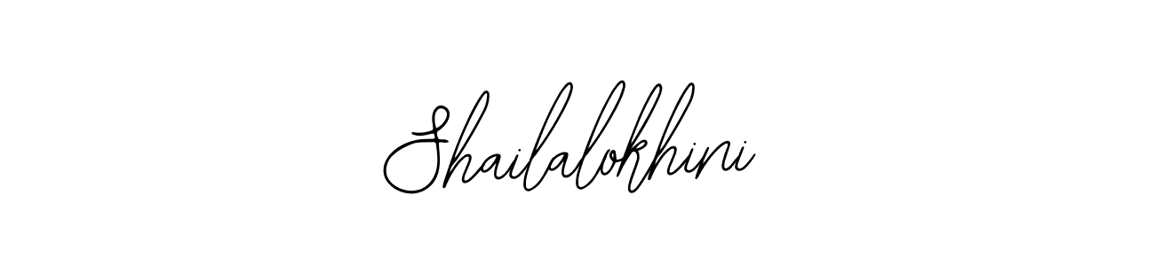 How to make Shailalokhini name signature. Use Bearetta-2O07w style for creating short signs online. This is the latest handwritten sign. Shailalokhini signature style 12 images and pictures png