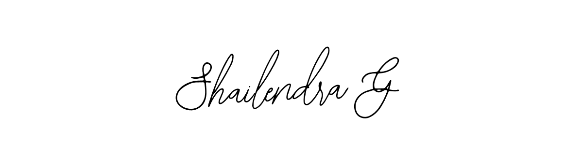 The best way (Bearetta-2O07w) to make a short signature is to pick only two or three words in your name. The name Shailendra G include a total of six letters. For converting this name. Shailendra G signature style 12 images and pictures png